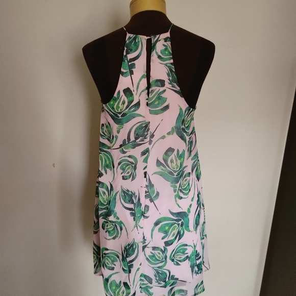 Everly Palm Tree sleeveless Dress women's size small - Picture 3 of 6